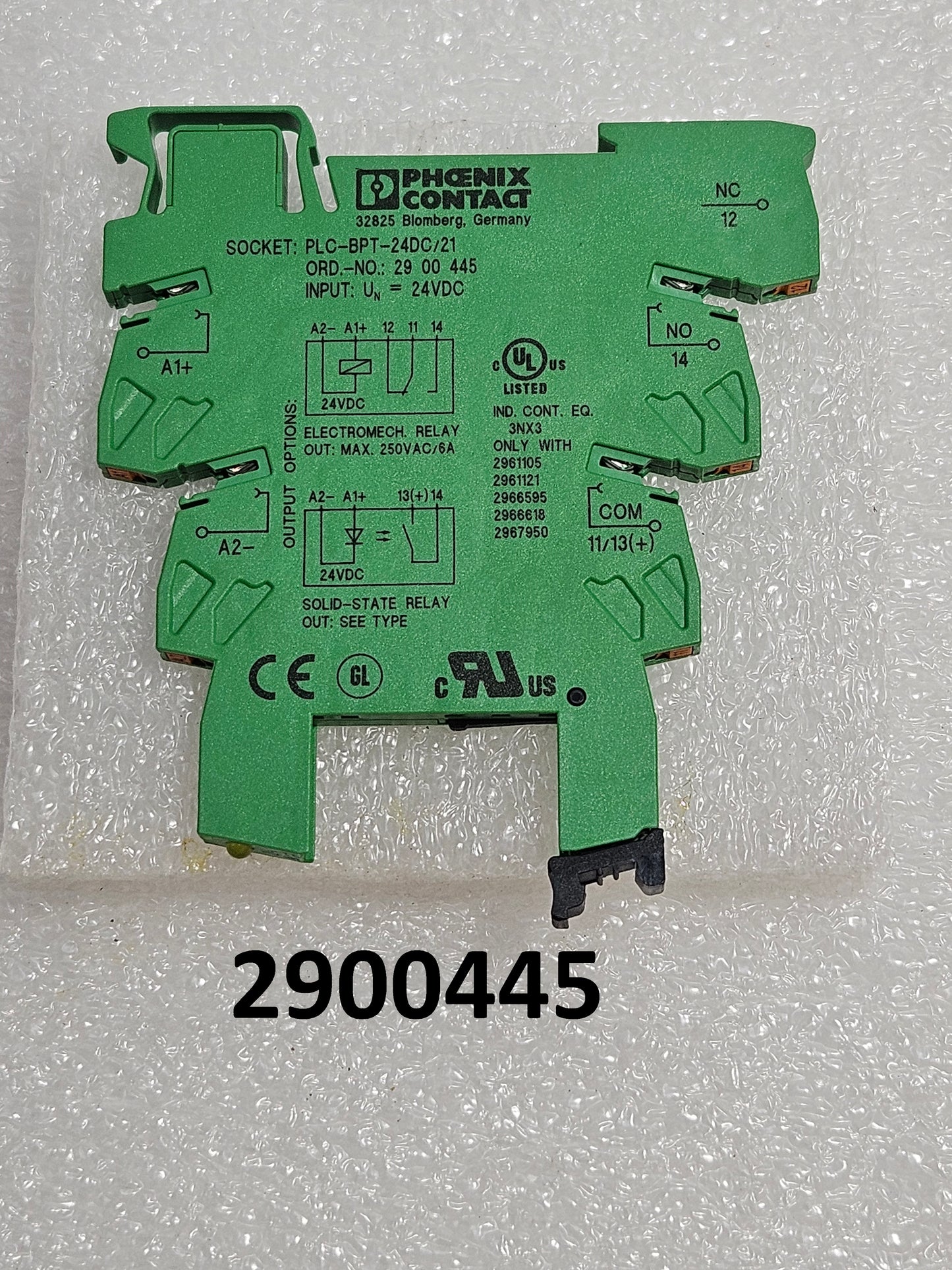 PHOENIX CONTACT SOCKET PLC-BPT-24DC/21