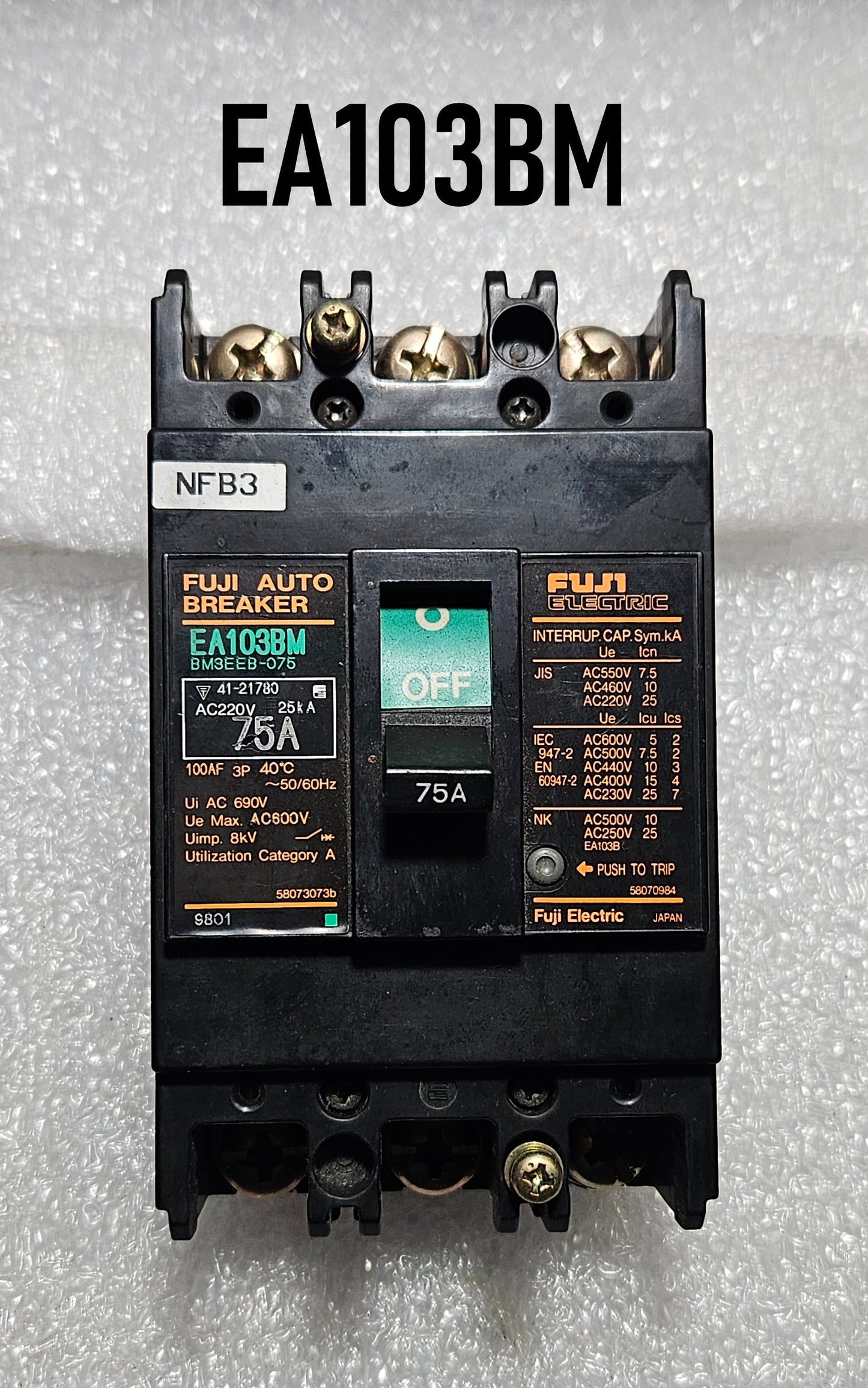 75A FUJI AUTO BREAKER