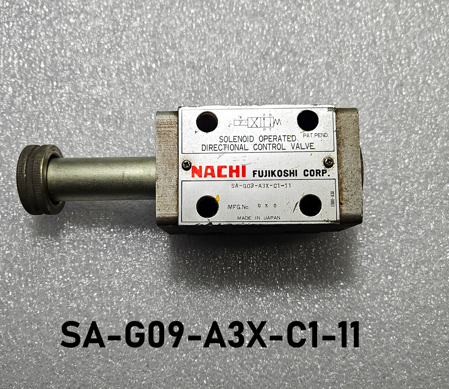 HYDRAULIC VALVE NO COIL